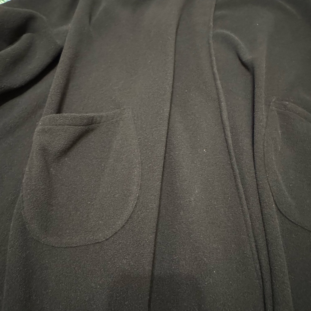 LeModa Black Faux Fur-Trimmed Cape - Picture 2 of 5